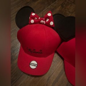 (2) Two New with tags Minnie caps youth bundle